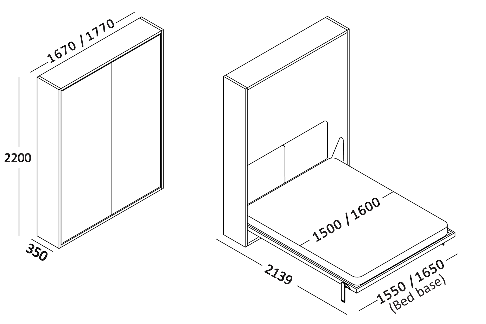Opklapbed Penelope BedHabits 1